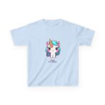 Kids Unicorn Tee with Encouraging Phrase, Soft Midweight 100% US Cotton, REACH Certified - Image 7