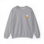 Subtle Embroidered Chest Logo Crewneck Sweatshirt | Medium-Weight Cozy - Image 21