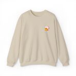 Subtle Embroidered Chest Logo Crewneck Sweatshirt | Medium-Weight Cozy - Image 17