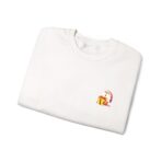 Subtle Embroidered Chest Logo Crewneck Sweatshirt | Medium-Weight Cozy - Image 3