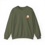 Subtle Embroidered Chest Logo Crewneck Sweatshirt | Medium-Weight Cozy - Image 29
