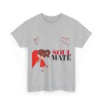 Soul Mate Unisex Heavy Cotton Tee - Graphic T-Shirt for Couples - Perfect Valentine's Day & Christmas Gift - Image 15
