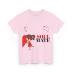 Soul Mate Unisex Heavy Cotton Tee - Graphic T-Shirt for Couples - Perfect Valentine's Day & Christmas Gift - Image 43