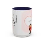 Spiced Espresso & Molasses Cream Accent Coffee Mug, Personalized Holiday Ceramic Mug - Image 5