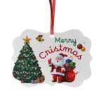 Aluminum Ornaments, Festive Holiday Decor, Christmas Tree Decorations, Set of 5, 10, 20, Keepsake Gifts, Matte Finish Ornaments