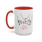 Spiced Espresso & Molasses Cream Accent Coffee Mug, Personalized Holiday Ceramic Mug - Image 15
