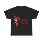 Love Radiance Unisex Heavy Cotton Tee, Playful Affectionate Design, Valentine's Day Anniversary Couples Friends Family Shirt, Casual Wear - Image 5