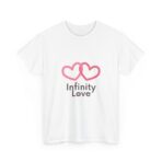 Infinity Hearts Unisex Tee, Love and Warmth Shirt for Couples and Best Friends, Valentine's Day Gift, Casual Outfit Essential, Anniversary - Image 3