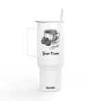 40oz Insulated Tumbler with Lid, Stainless Steel Eco-Friendly Travel Mug, Hot Cold Beverages, Engraved Gift for Birthdays, Holidays - Image 2