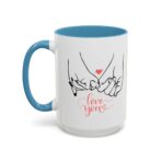 Spiced Espresso & Molasses Cream Accent Coffee Mug, Personalized Holiday Ceramic Mug - Image 19