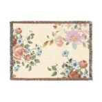 Cotton Woven Blanket - Cozy and Stylish Throw for Home Decor and Gift Giving, Photo and Artwork Options, Fringed Edges, 3 Sizes - Machine