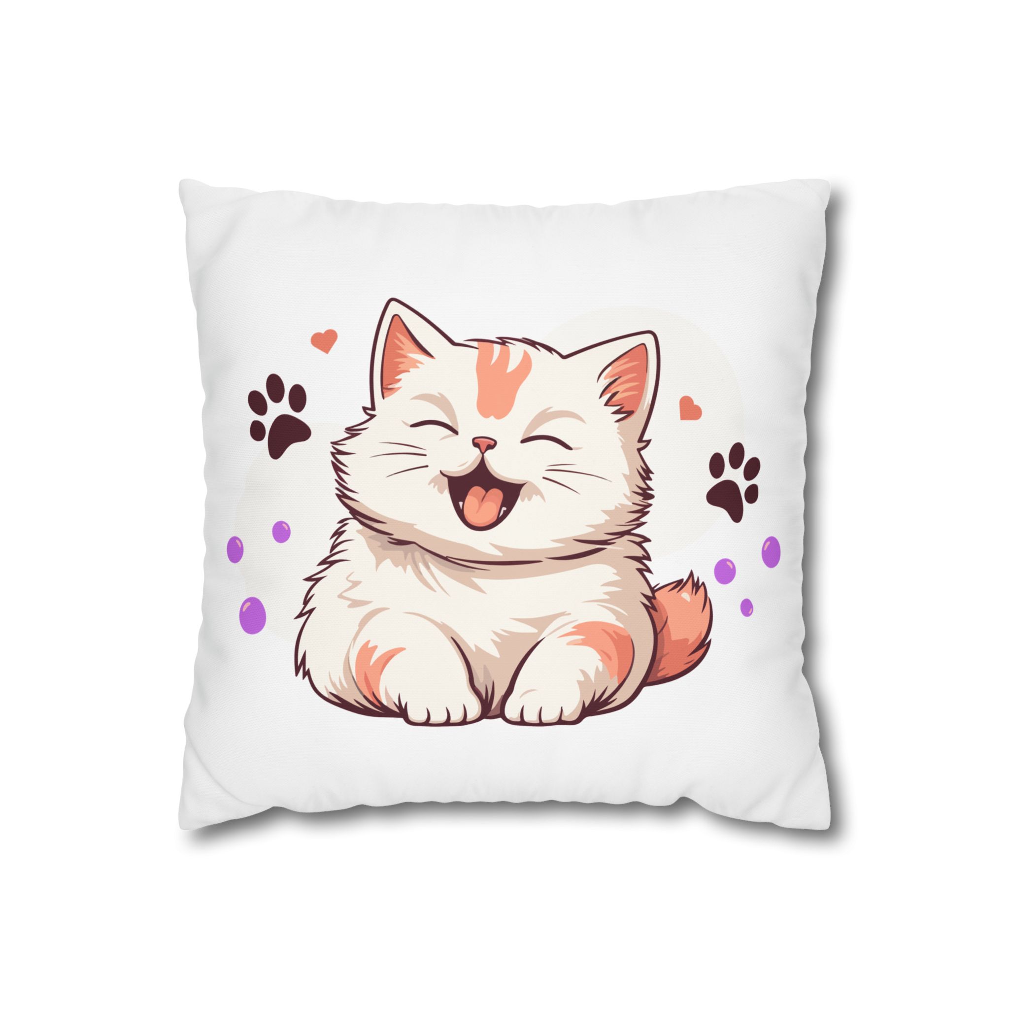 5450877962280971246_2048-1.jpeg Festive Holiday Home Decor Square Poly Canvas Pillowcase | Vibrant Christmas Pillow Cover - Image 1