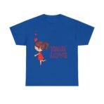 Love Radiance Unisex Heavy Cotton Tee, Playful Affectionate Design, Valentine's Day Anniversary Couples Friends Family Shirt, Casual Wear - Image 37