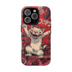Graffiti Cat Phone Case UK, Street Art Aesthetic Cover, Bold Red Cartoon Cat Design, Dual Layer Shockproof Protective Glossy Matte Case - Image 21