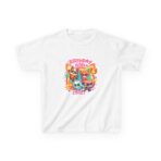 SuperKitties Birthday Girl Kids Tee | Custom Super Cat Party, Personalized Kitties Matching Shirt