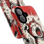 Screaming Cat Explosion phone case | tough cases, red comic art - Image 2