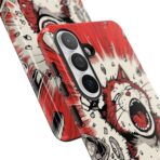 Screaming Cat Explosion phone case | tough cases, red comic art - Image 44