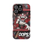 Mischievous Cat 'Oops!' Phone Case | Protective iPhone Cover, Red Black Cartoon - Image 29
