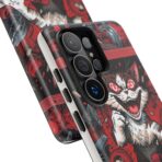 Mischievous Cat 'Oops!' Phone Case | Protective iPhone Cover, Red Black Cartoon - Image 52