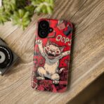 Graffiti Cat Phone Case UK, Street Art Aesthetic Cover, Bold Red Cartoon Cat Design, Dual Layer Shockproof Protective Glossy Matte Case - Image 12