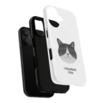 I Tolerate You Cat illustration Phone Case | Cat Face, Sarcastic Quote - Image 7