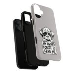 Sad Puppy Holding 'My Owner Forgot to Feed Me' Phone Case | Dog Rescue Humor - Image 11