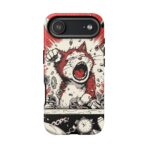 Screaming Cat Explosion phone case | tough cases, red comic art - Image 36