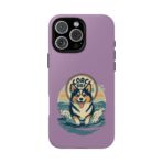 Retro Corgi Surf Phone Case UK, Cute Beach Dog Aesthetic Cover, Summer Vibes Protective Case, Dual Layer Shockproof Glossy Matte Gift - Image 25