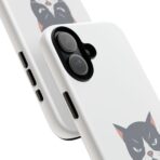Grumpy Cat Illustration I'd Rather Be Napping Phone Case | Cute Cat Face - Image 14