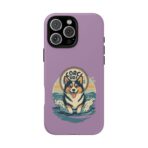 Retro Corgi Surf Phone Case UK, Cute Beach Dog Aesthetic Cover, Summer Vibes Protective Case, Dual Layer Shockproof Glossy Matte Gift - Image 29
