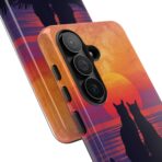 Better Together Cat Phone Case UK, Sunset Cat Silhouette Aesthetic Cover, Cute Couple Pet Design, Dual Layer Shockproof Glossy Matte Gift - Image 42