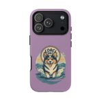 Retro Corgi Surf Phone Case UK, Cute Beach Dog Aesthetic Cover, Summer Vibes Protective Case, Dual Layer Shockproof Glossy Matte Gift - Image 38