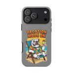 Vacation Mode On Bulldog Phone Case | Summer Beach Illustration - Image 40