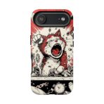 Screaming Cat Explosion phone case | tough cases, red comic art - Image 35