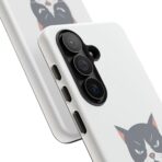 Grumpy Cat Illustration I'd Rather Be Napping Phone Case | Cute Cat Face - Image 44