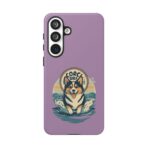 Retro Corgi Surf Phone Case UK, Cute Beach Dog Aesthetic Cover, Summer Vibes Protective Case, Dual Layer Shockproof Glossy Matte Gift - Image 47