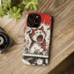 Screaming Cat Explosion phone case | tough cases, red comic art - Image 32