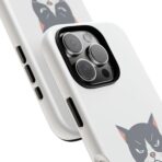 Grumpy Cat Illustration I'd Rather Be Napping Phone Case | Cute Cat Face - Image 22