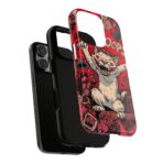 Graffiti Cat Phone Case UK, Street Art Aesthetic Cover, Bold Red Cartoon Cat Design, Dual Layer Shockproof Protective Glossy Matte Case - Image 19