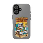 Vacation Mode On Bulldog Phone Case | Summer Beach Illustration