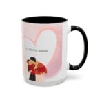 Spiced Espresso & Molasses Cream Accent Coffee Mug, Personalized Holiday Ceramic Mug - Image 2