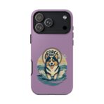 Retro Corgi Surf Phone Case UK, Cute Beach Dog Aesthetic Cover, Summer Vibes Protective Case, Dual Layer Shockproof Glossy Matte Gift - Image 39