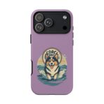 Retro Corgi Surf Phone Case UK, Cute Beach Dog Aesthetic Cover, Summer Vibes Protective Case, Dual Layer Shockproof Glossy Matte Gift - Image 40