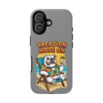 Vacation Mode On Bulldog Phone Case | Summer Beach Illustration - Image 34