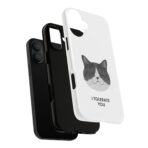 I Tolerate You Cat illustration Phone Case | Cat Face, Sarcastic Quote - Image 15