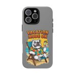 Vacation Mode On Bulldog Phone Case | Summer Beach Illustration - Image 29