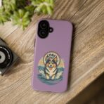 Retro Corgi Surf Phone Case UK, Cute Beach Dog Aesthetic Cover, Summer Vibes Protective Case, Dual Layer Shockproof Glossy Matte Gift - Image 16