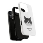 I Tolerate You Cat illustration Phone Case | Cat Face, Sarcastic Quote - Image 19