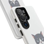 Grumpy Cat Illustration I'd Rather Be Napping Phone Case | Cute Cat Face - Image 52