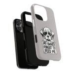 Sad Puppy Holding 'My Owner Forgot to Feed Me' Phone Case | Dog Rescue Humor - Image 19